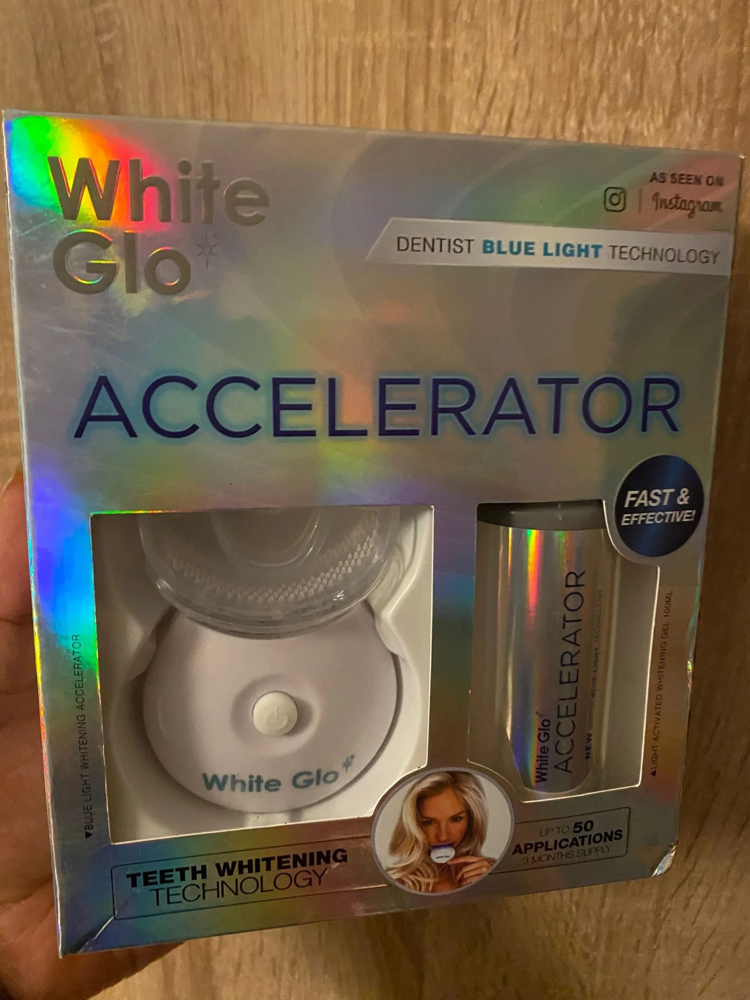 White Glo Accelerator Blue Light Teeth Whitening | CONDITION - NEW | £9.99