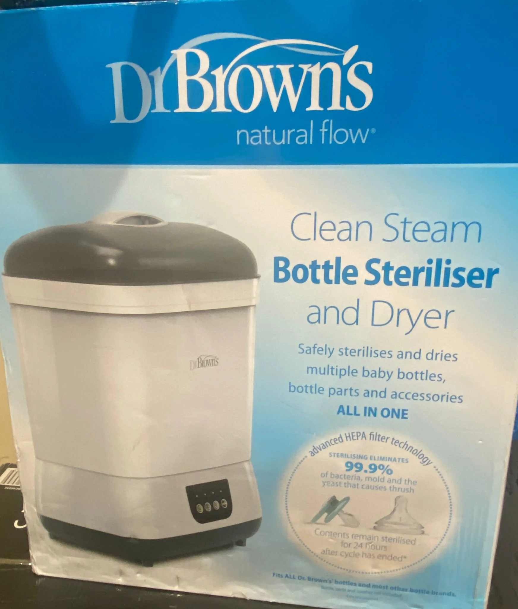 Dr Browns's Clean Steam Bottle Steriliser And Dryer | CONDITION - NEW | £99.99