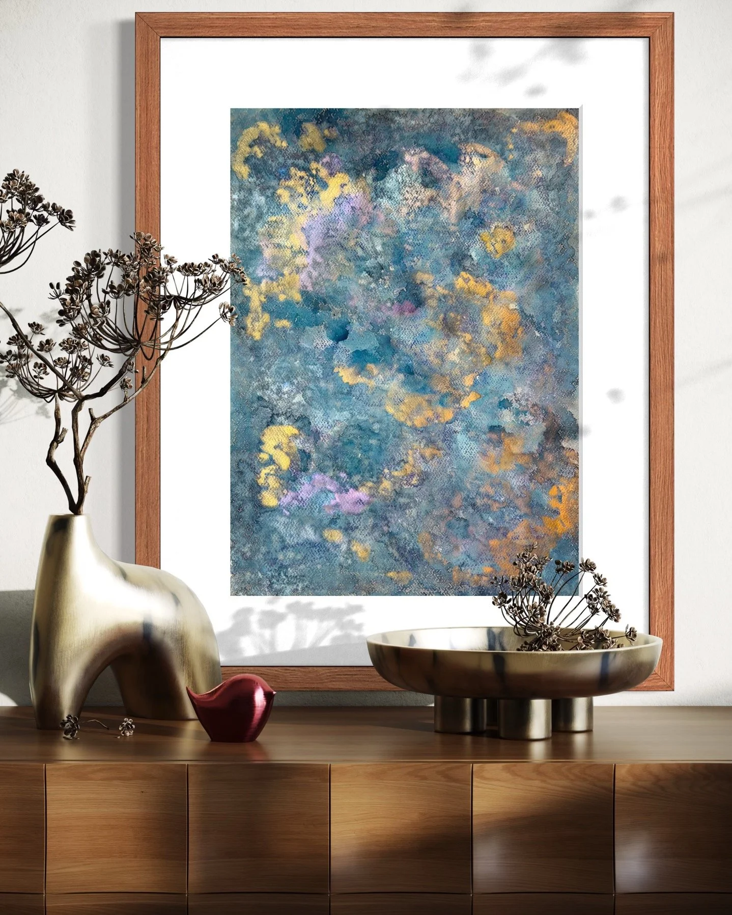 ATREVIDA STUDIO ART - JOYFUL PURSUIT | 2509 framed and staged.JPG