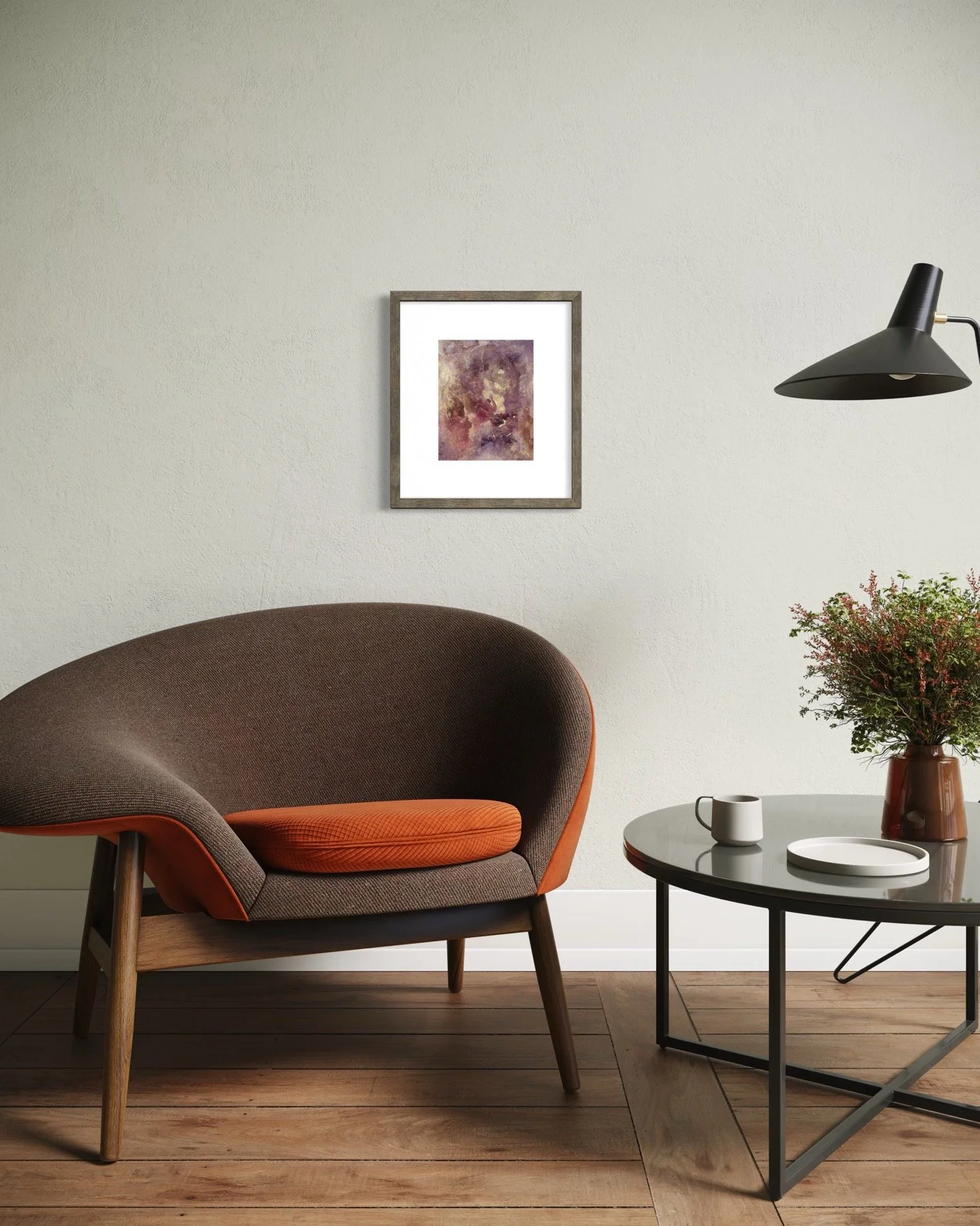 ATREVIDA STUDIO ART - MINDFUL PAUSE | 2522 framed and staged.JPG