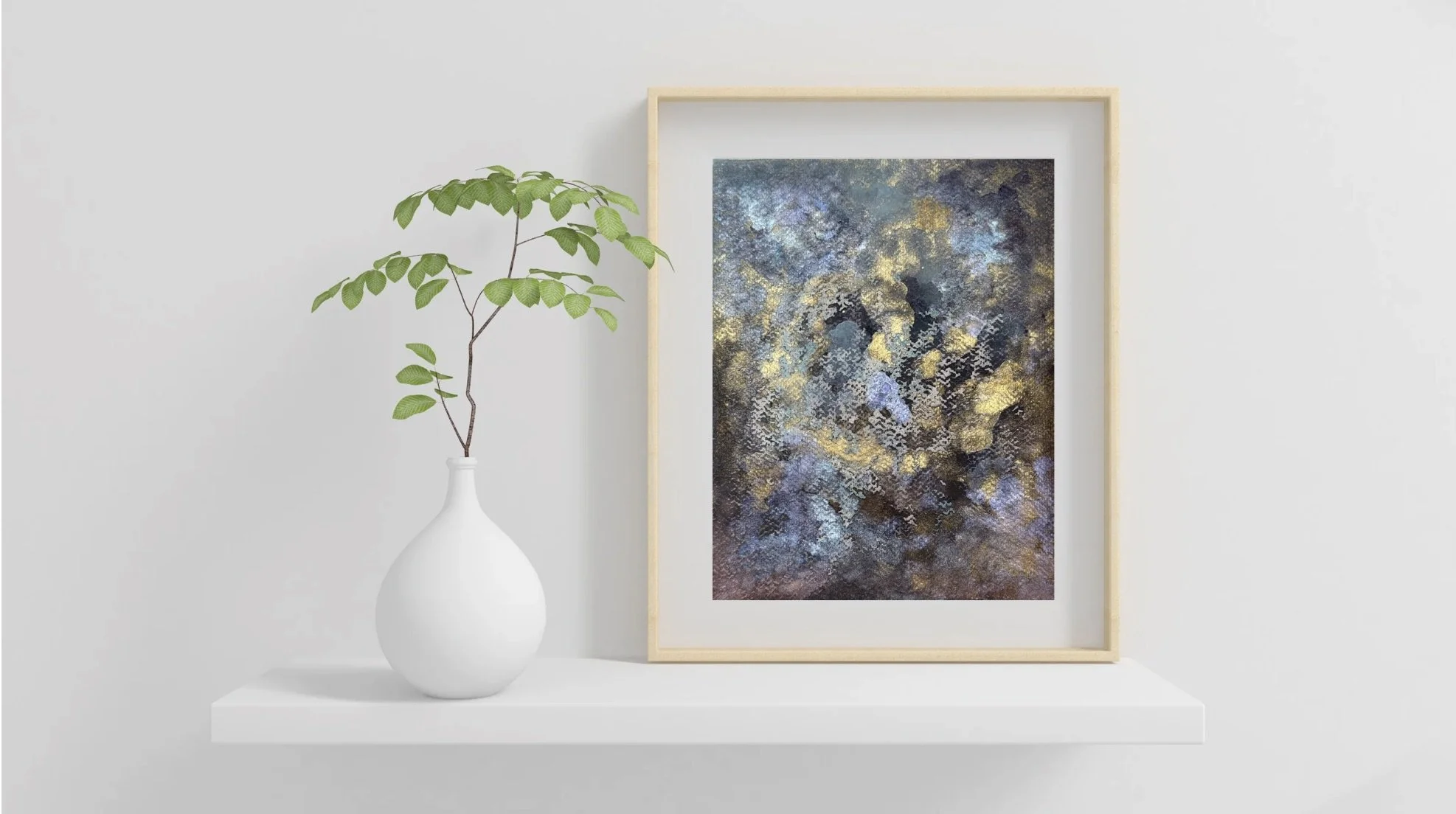 MOONLIGHT ILLUMINATION | 2527 — Atrevida Studio Art- 7.5_ x 9.5_framed and staged.jpeg