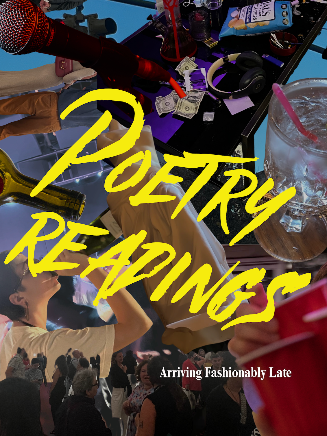 Arriving at a Poetry Reading Fashionably Late