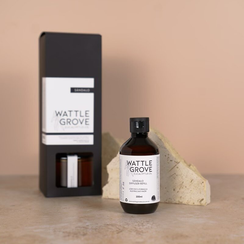 Our NEW diffuser refills are a long lasting and sustainable way to top up your Wattle Grove vessel for a continuous fragrance release. 
Available online www.wattlegroveeuca.com.au

Or through our stockists with a range of our products
@kc_skinandbody