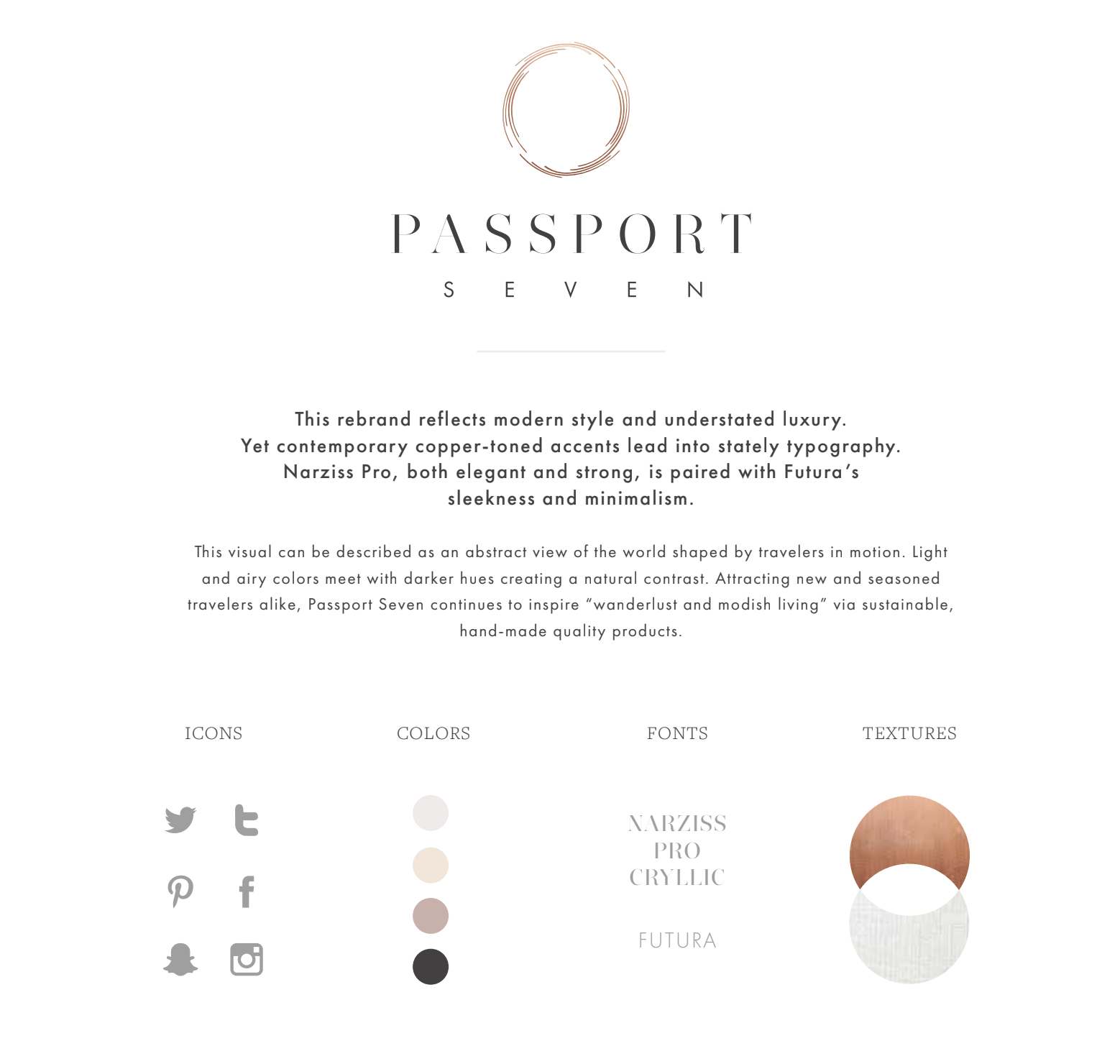 Brand identity design by Tiffany Ricks.