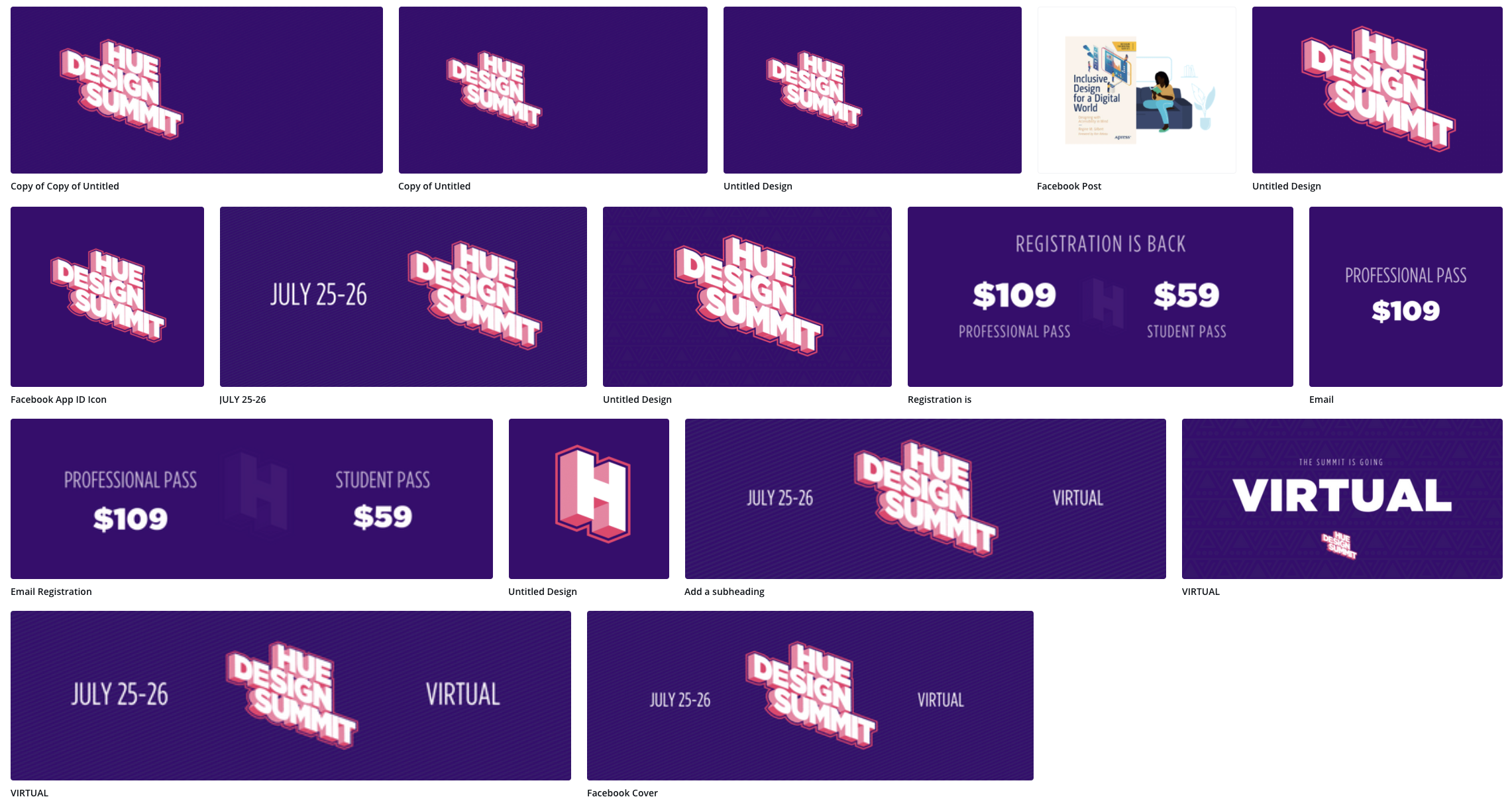 Social media asset design and planning in Canva. Logomark design by Alphonso Jordan.