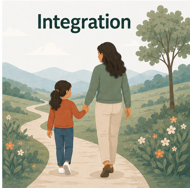 What to Expect in Somatic Therapy Sessions: integration illustration