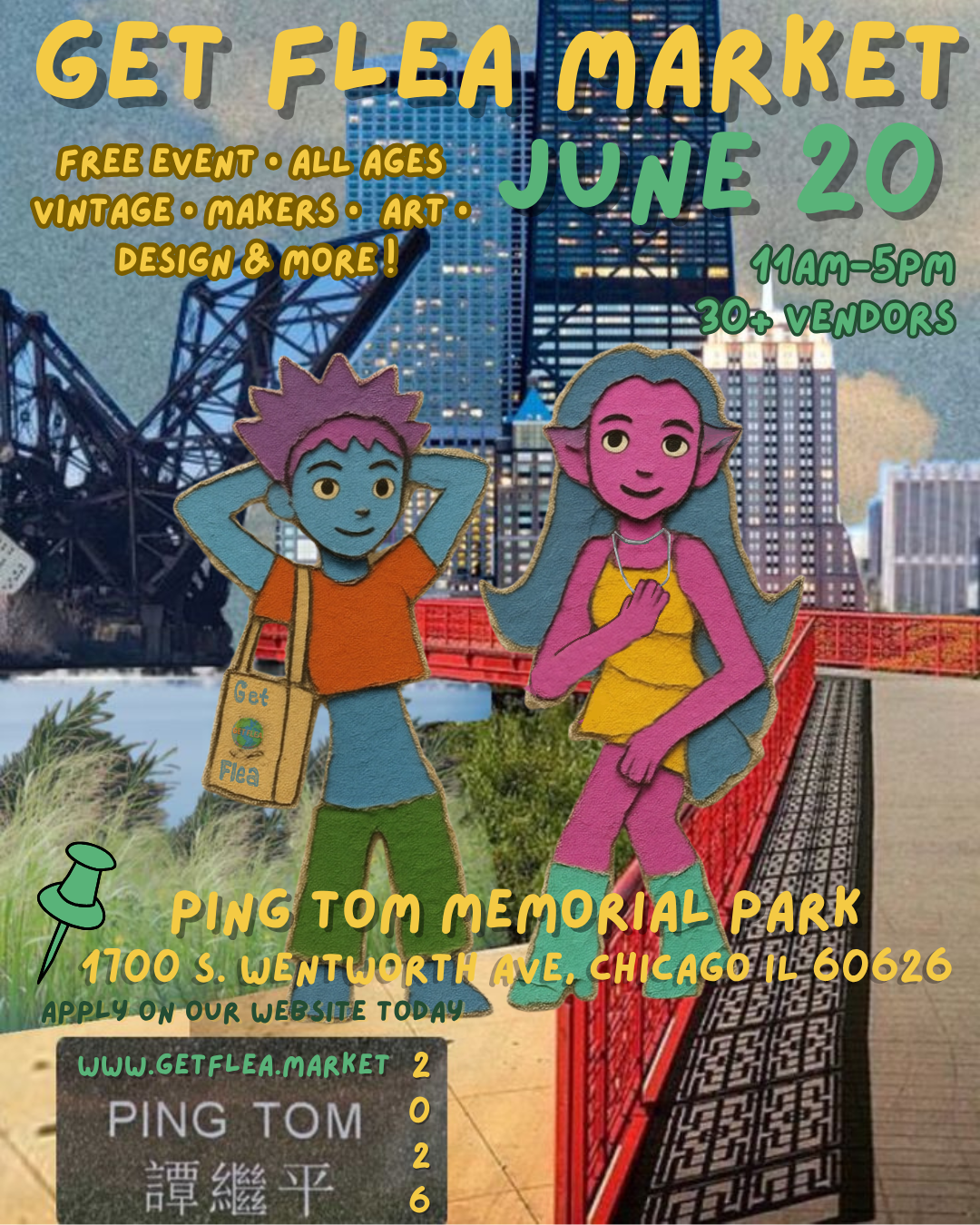 Get Flea Market x Chicago Park District at Ping Tom Park