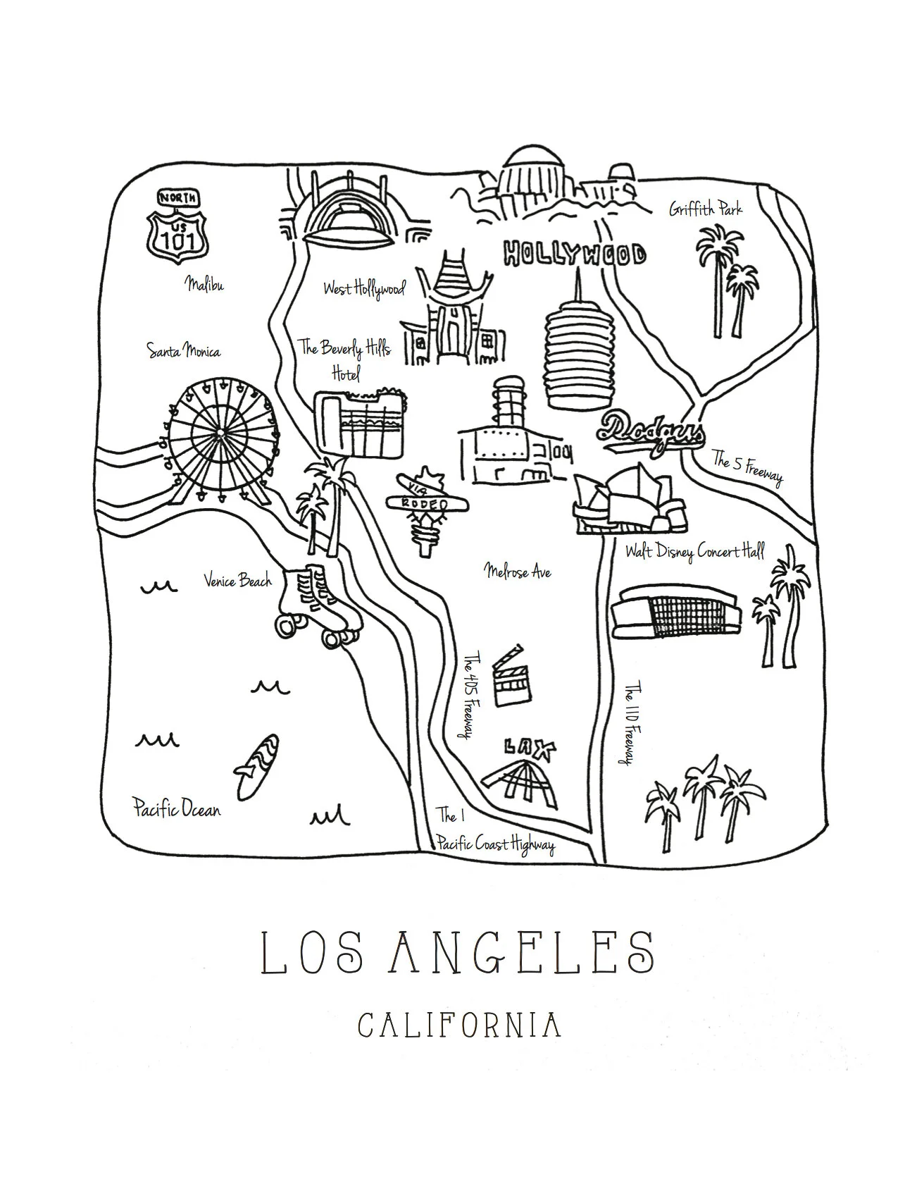 Los Angeles City Map