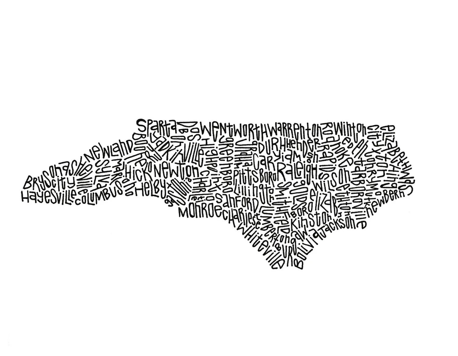 North Carolina Map — Soul Paper north-carolina-map-soul-paper