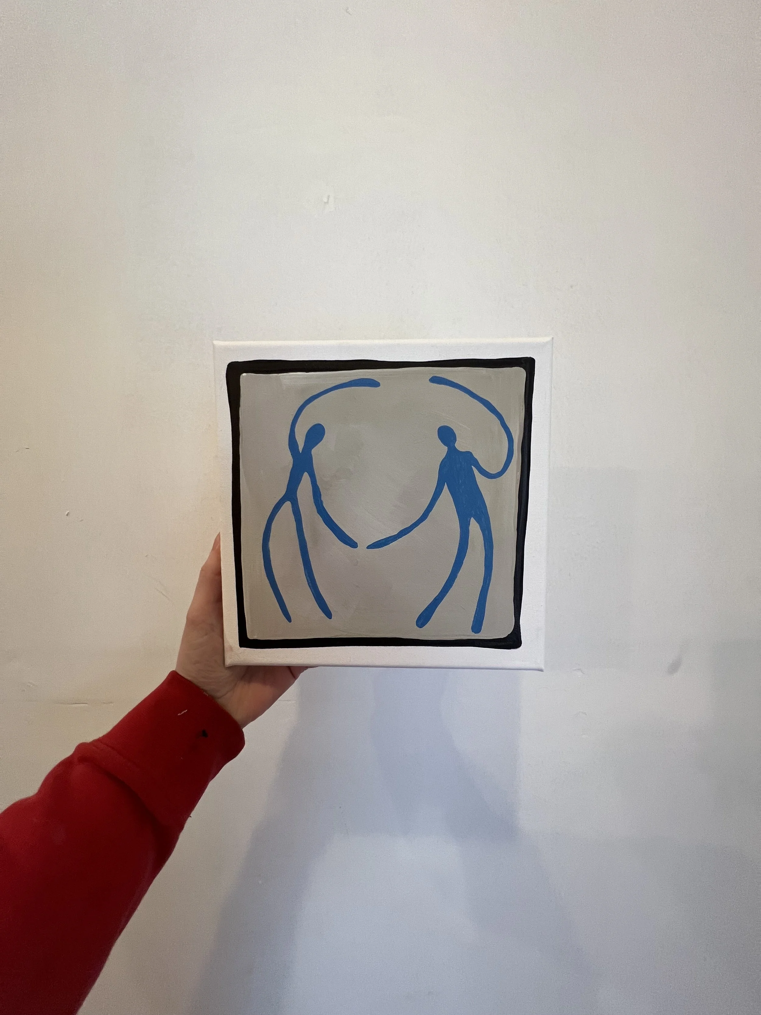 hold my hand in blue