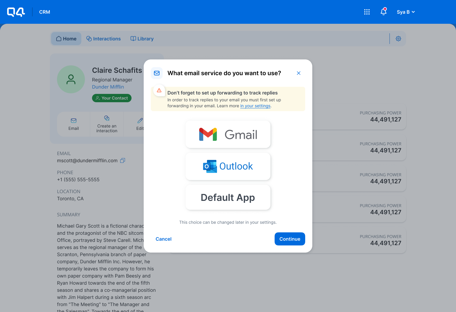 Dialog/Modal on desktop