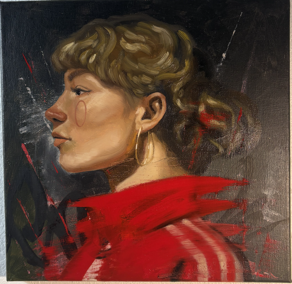 'Untitled in Red'
12x12"
Oil on Canvas