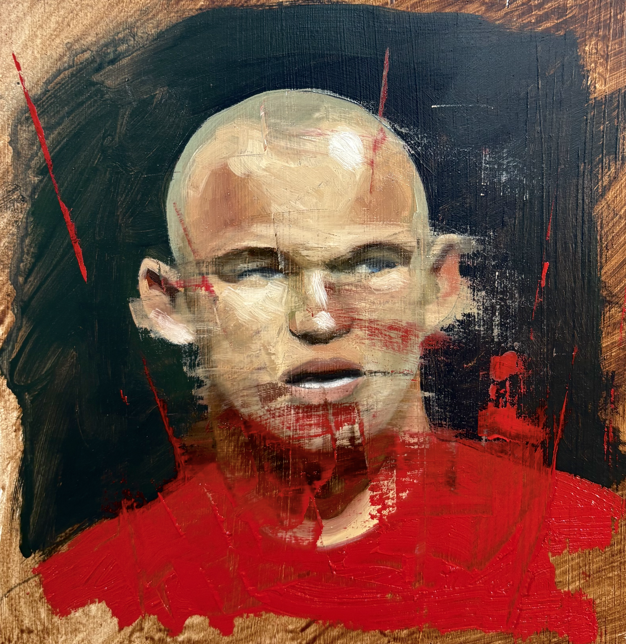 'Wazza'
6x6" 
Oil on Wood Panel
Available