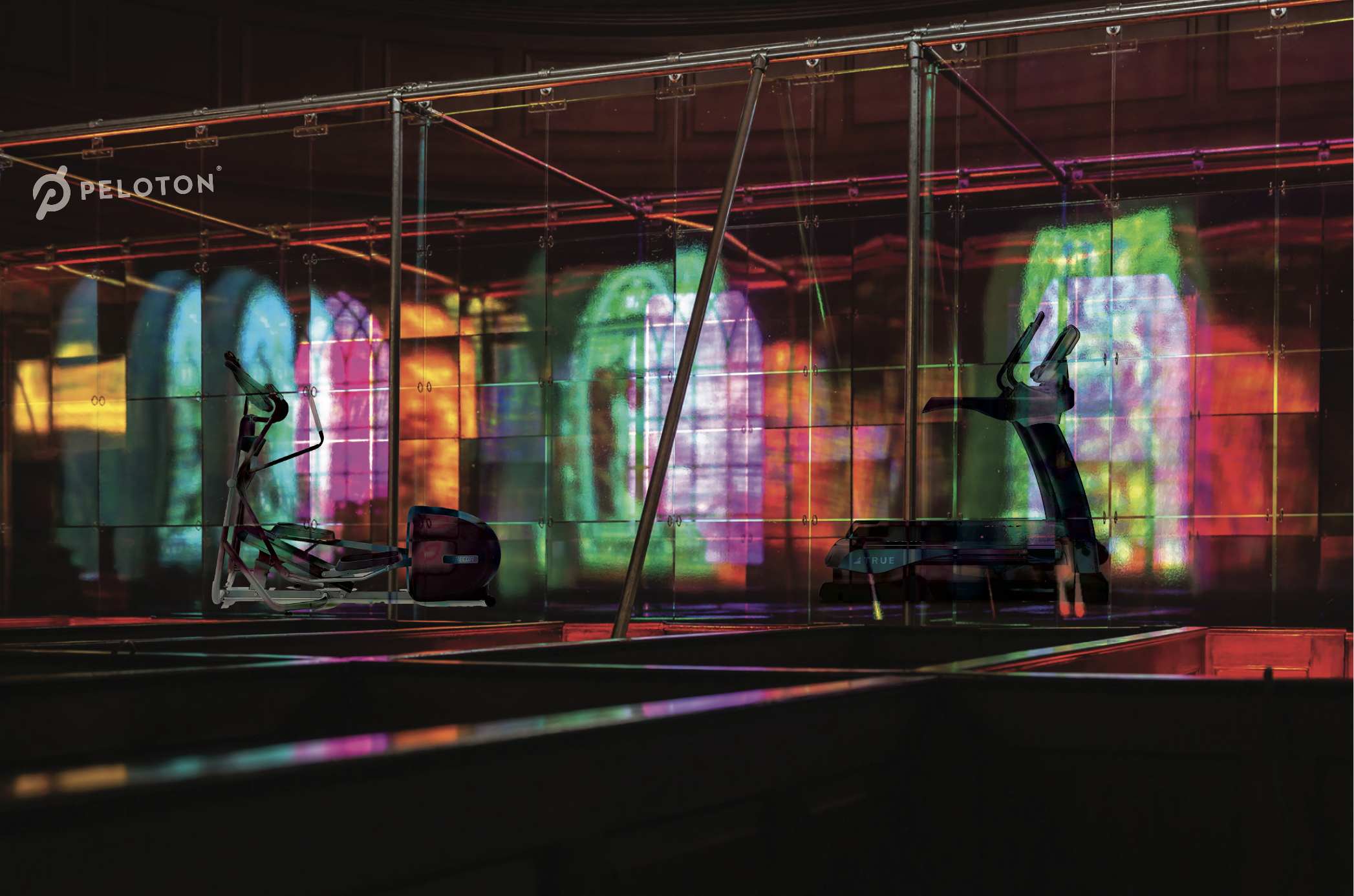 Privacy pods in public spaces to contrast the two settings and highlight how effective Peloton is at keeping one’s privacy intact, serving as a sanctuary that lets you exercise free of judgement even in the public eye.