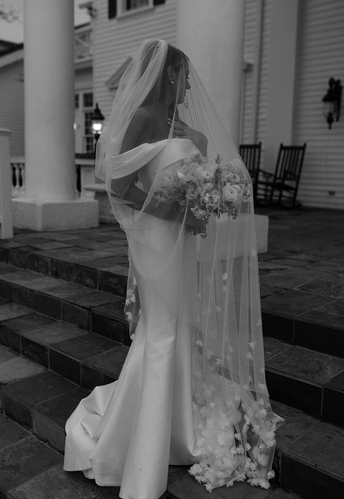 the stunning bride at Crystal & Derek's Elegant Destination Wedding in Colorado at The Manor House