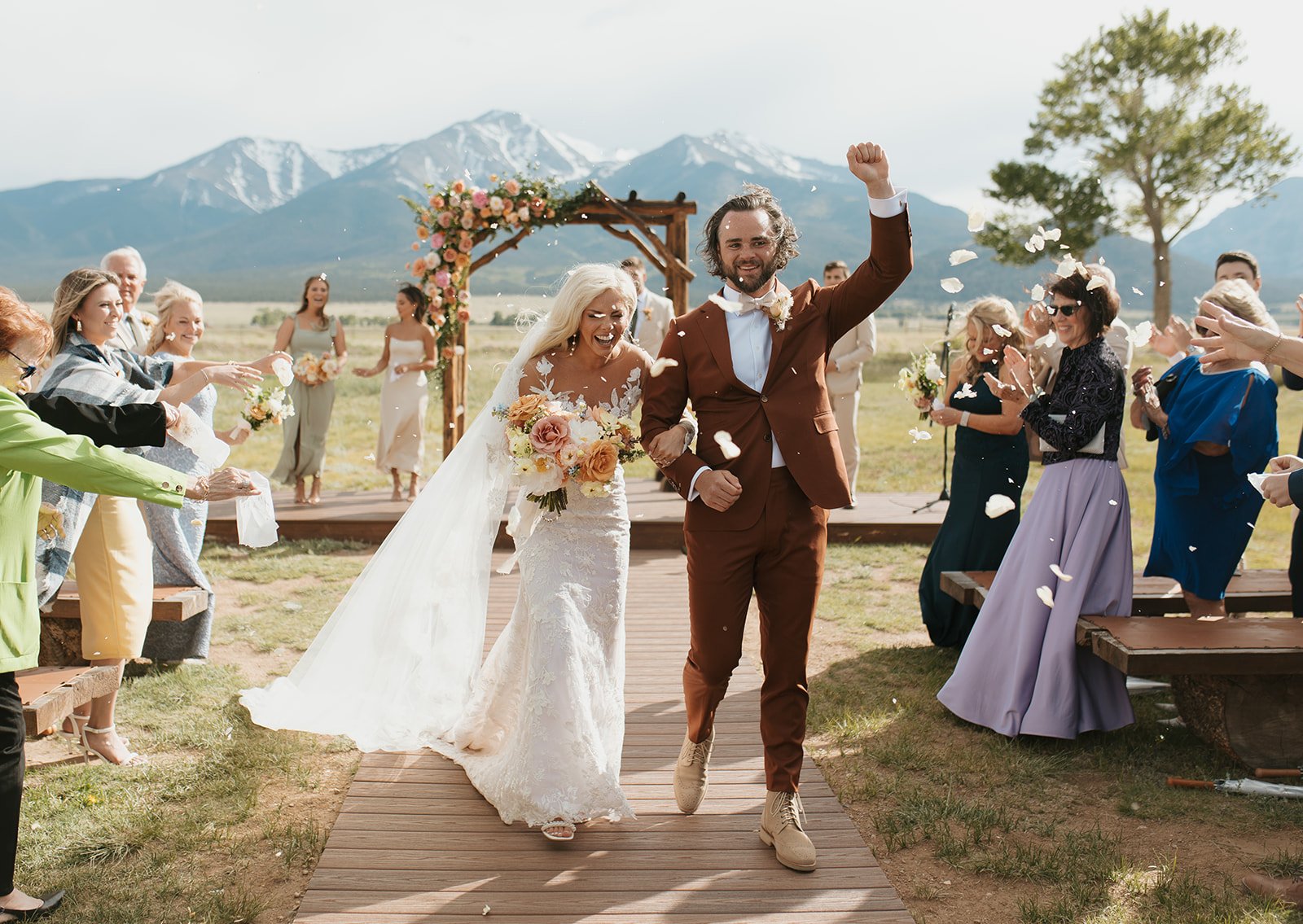 Madeline and Matthew at their Fairytale Wedding at A Mountain Wedding Venue Colorado