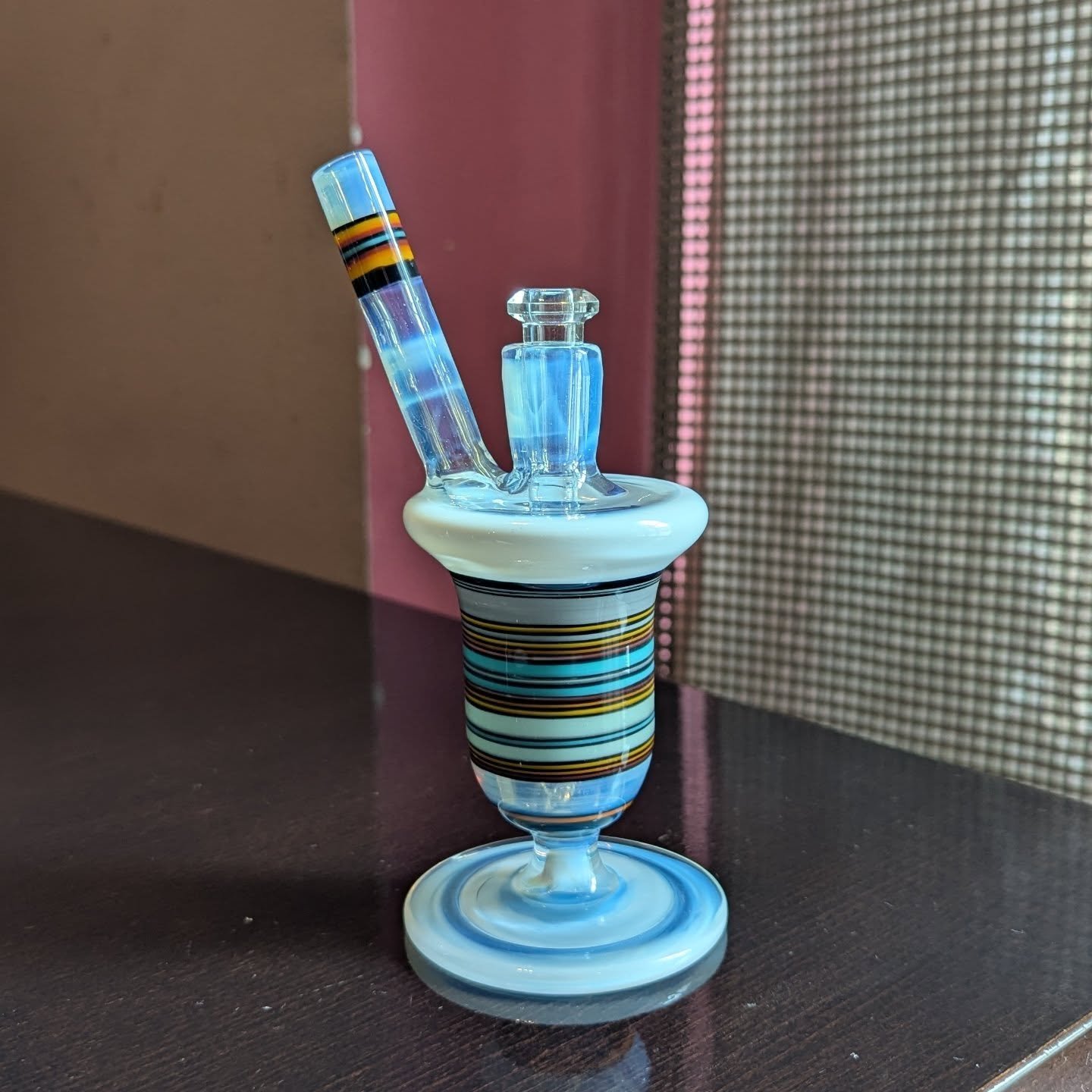 ✅AVAILABLE✅

Cocktail  collab with @skrillinger while he was visiting Prague few weeks.

 Ghost sections and his beautiful preps mixed to shape in one of my common shape. 

This piece comes with a few accessories, a hardcase and moodmat. 

H : 17 cm

