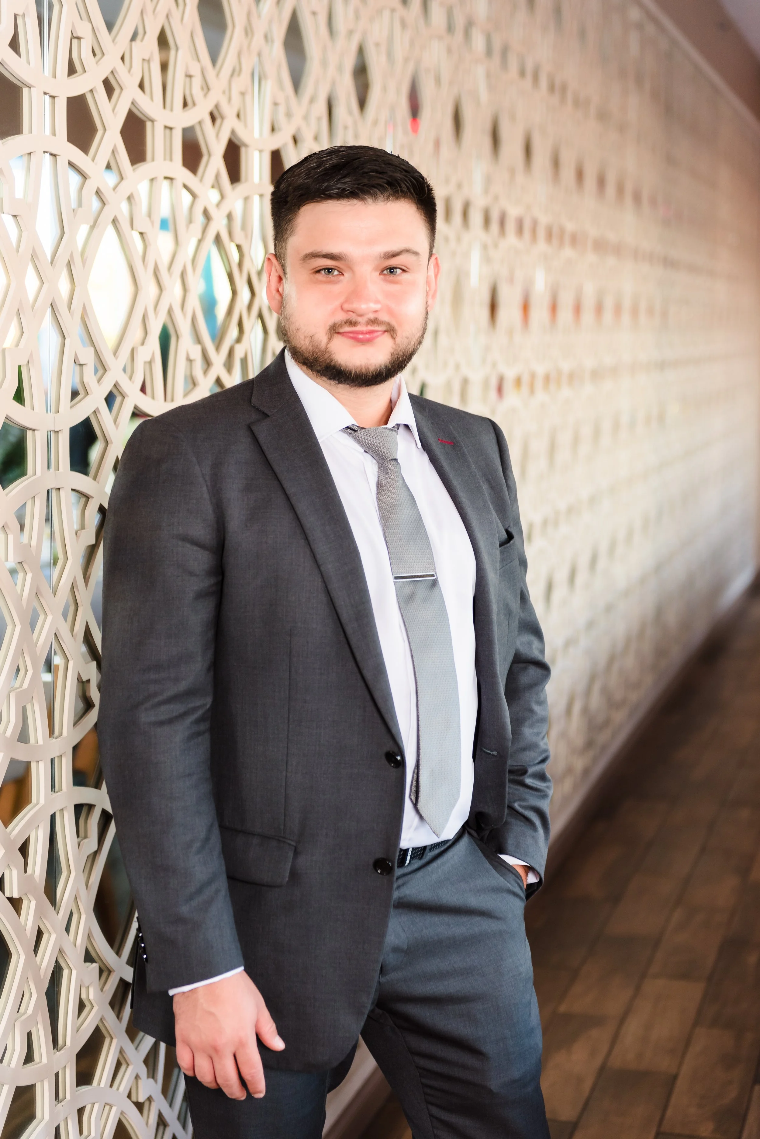 Russian groom at the Teraza Restaurant in Coney Island, New York 