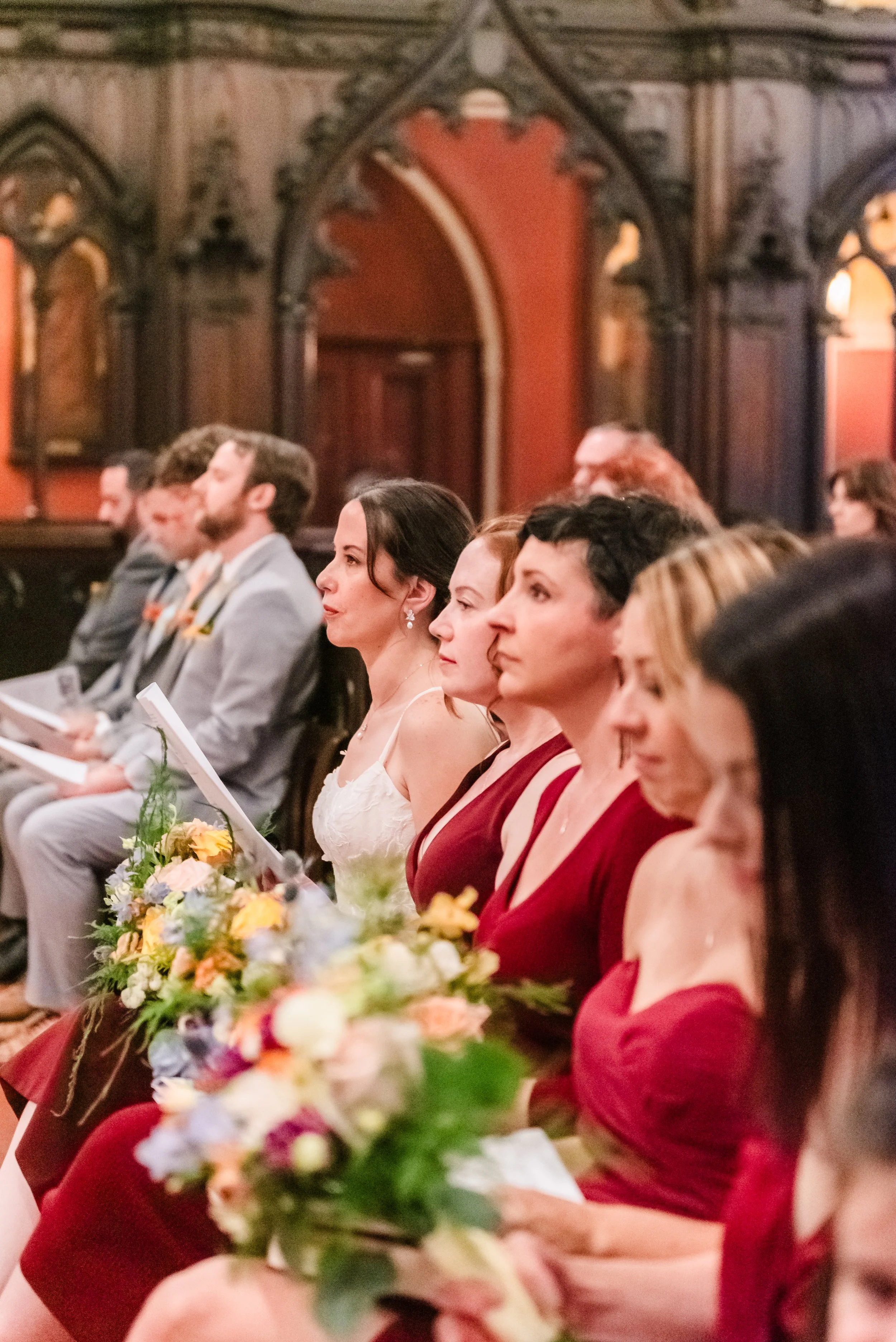 Wedding ceremony at St George's, Gramercy, New York
