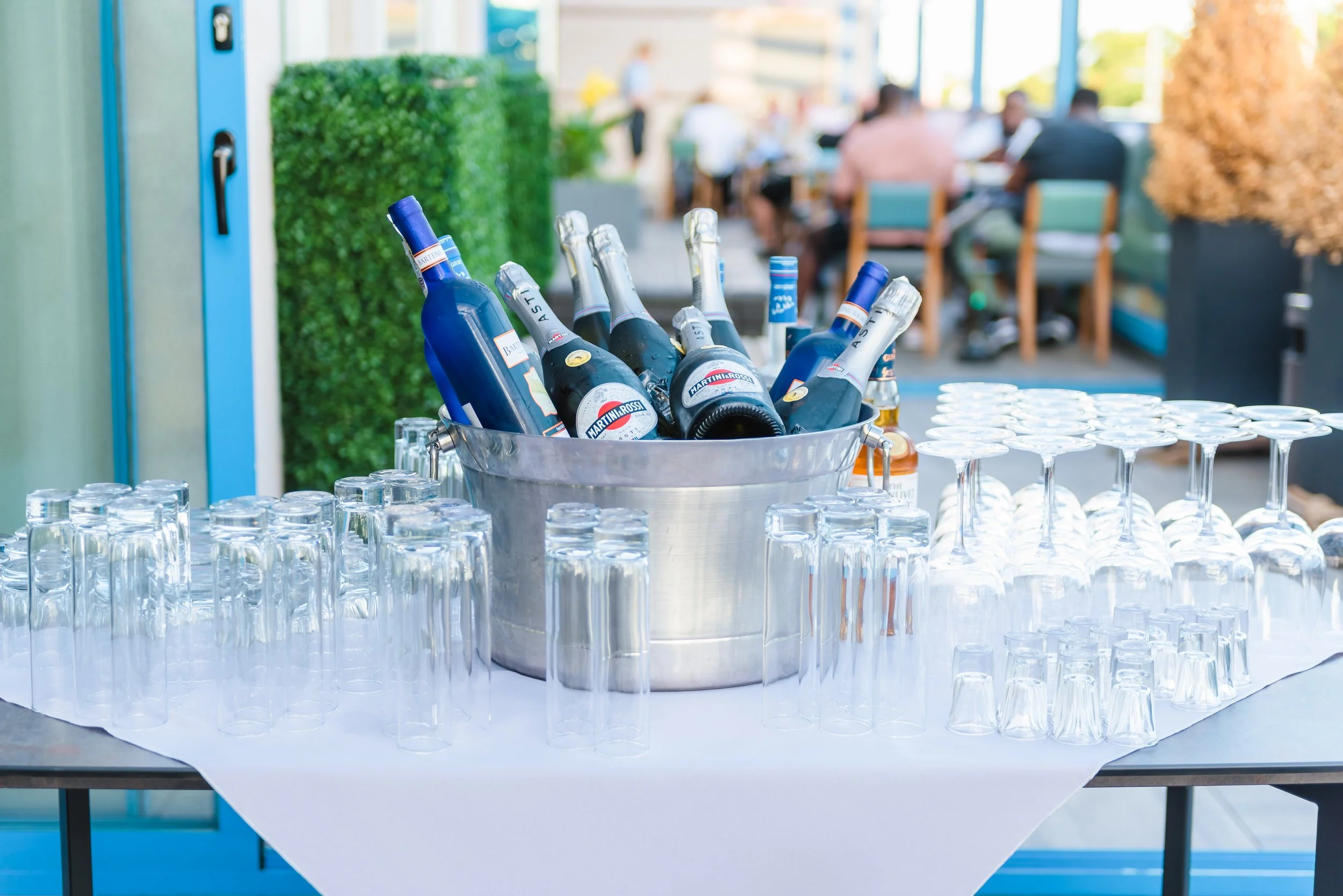 Reception at Teraza Restaurant in Coney Island in Brooklyn, New York