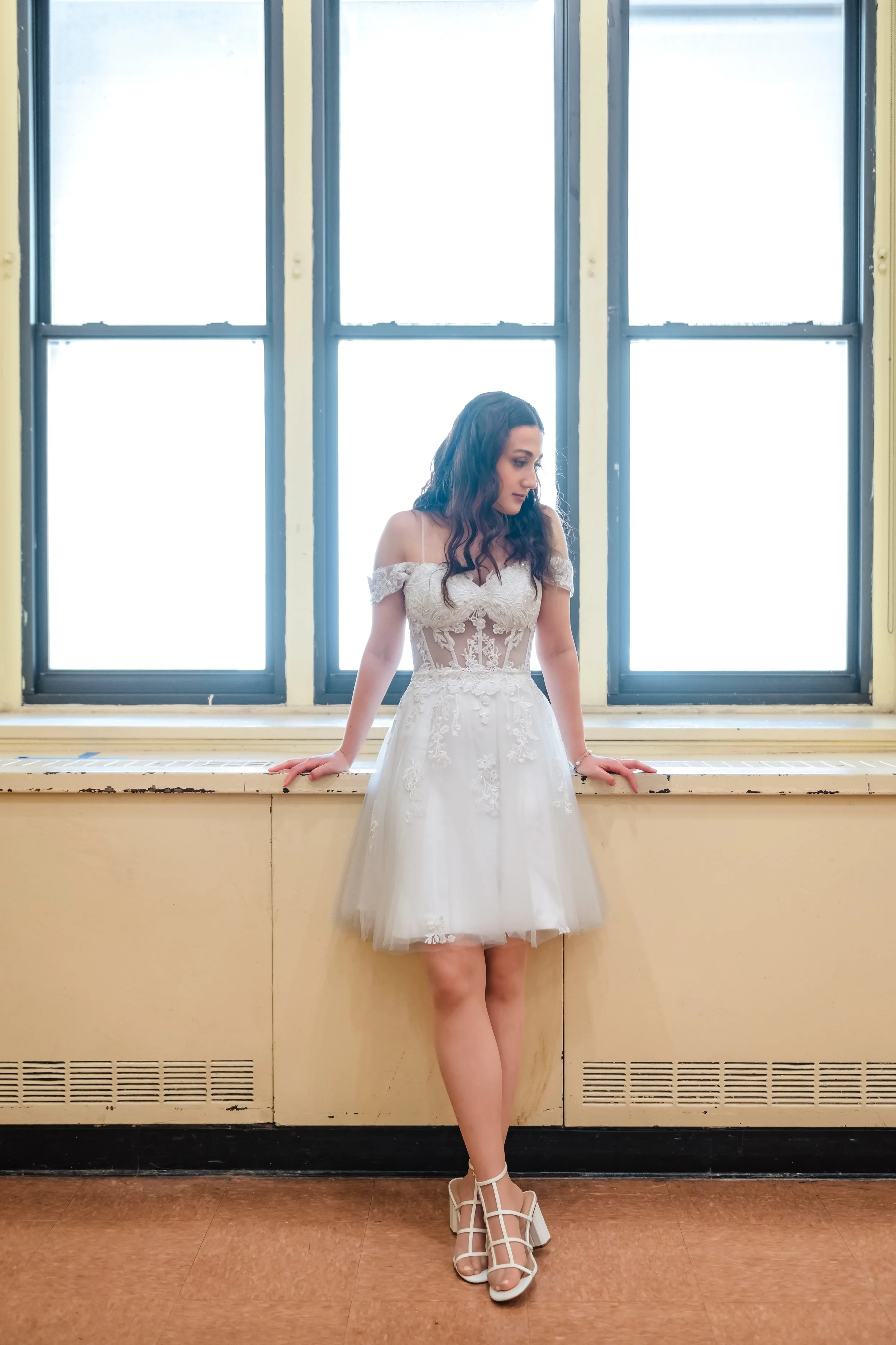 Bride at Brooklyn City Hall elopement