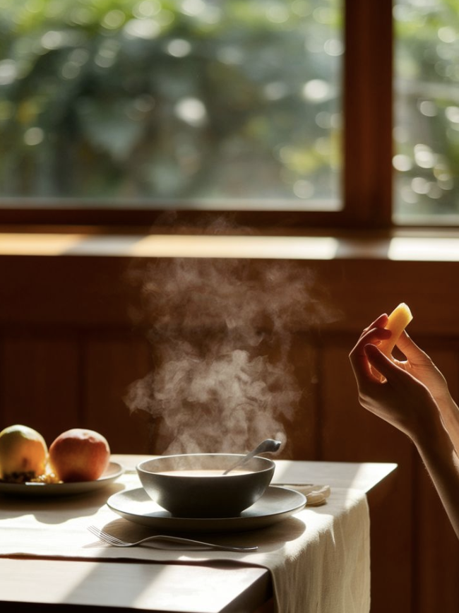 Tips for mindful eating for improved&nbsp;digestion and a happier tummy.&nbsp;