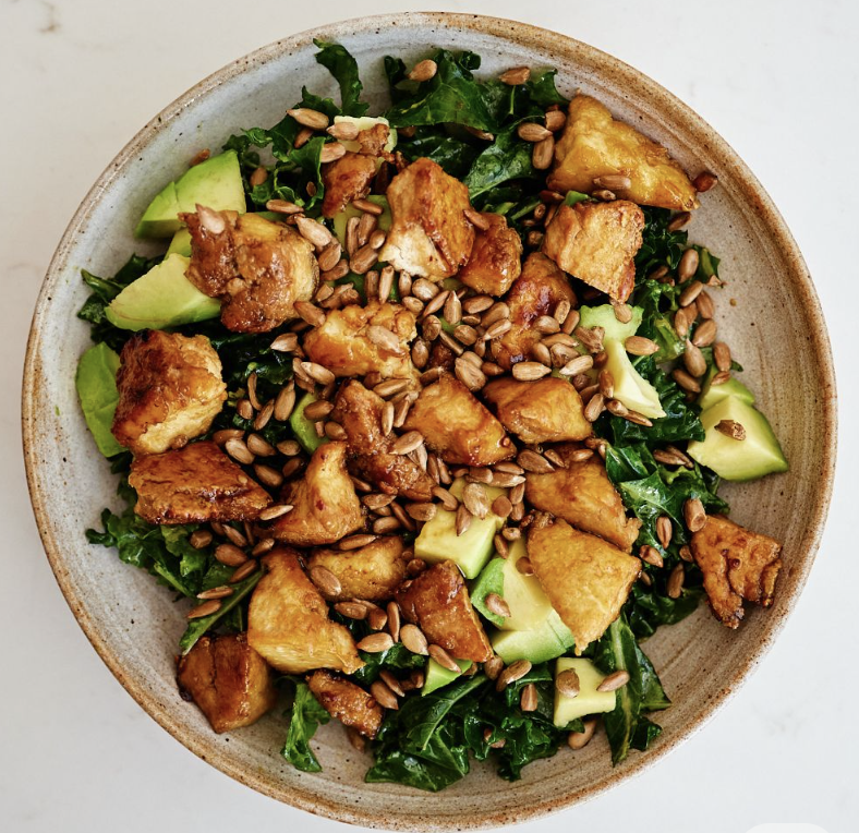 Lentil, Avocado, Tofu spring salad
