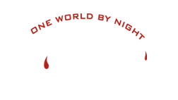 Logo with the words 'One World by Night' and the acronym 'OWBN' in stylized font