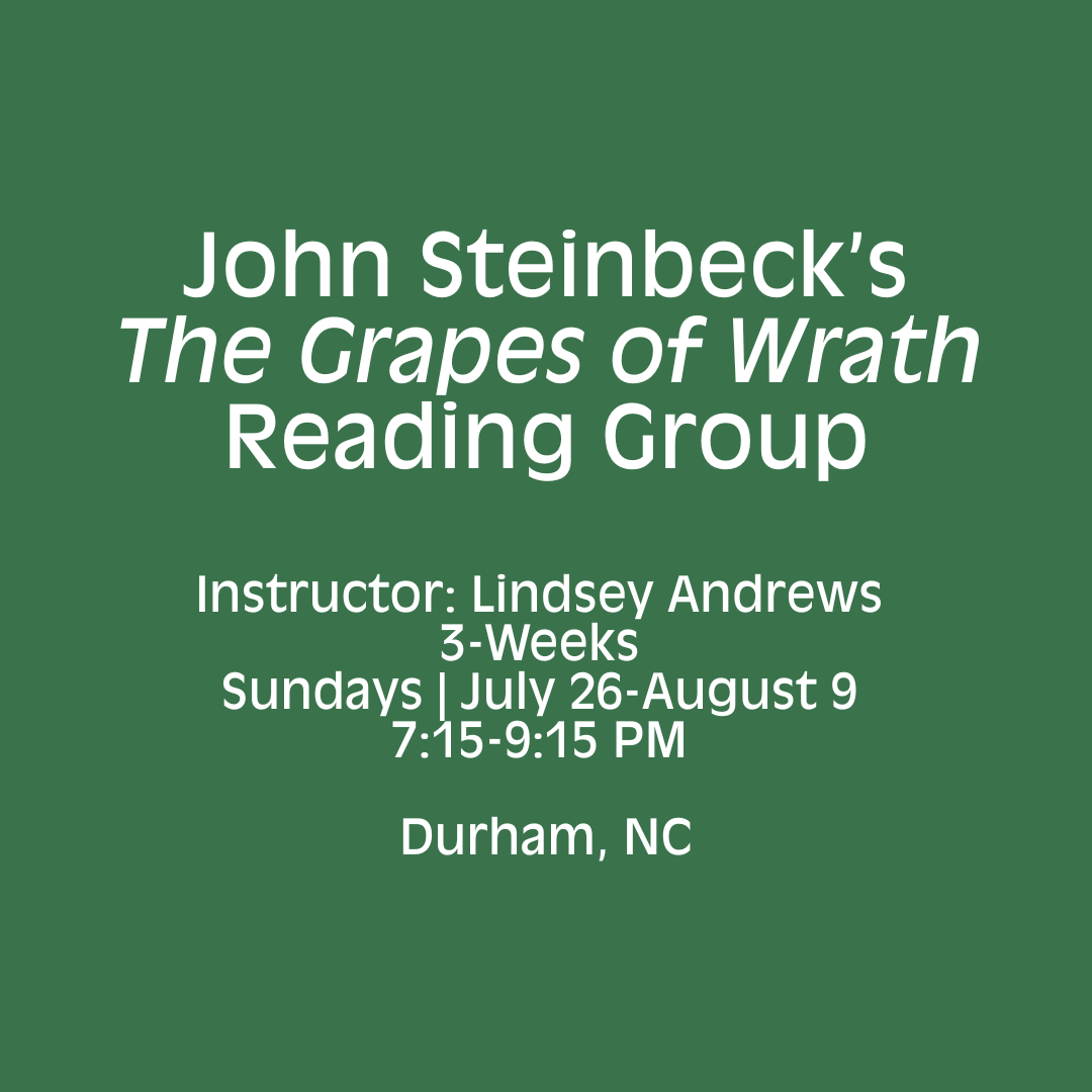 John Steinbeck’s The Grapes of Wrath Reading Group [Durham, NC]