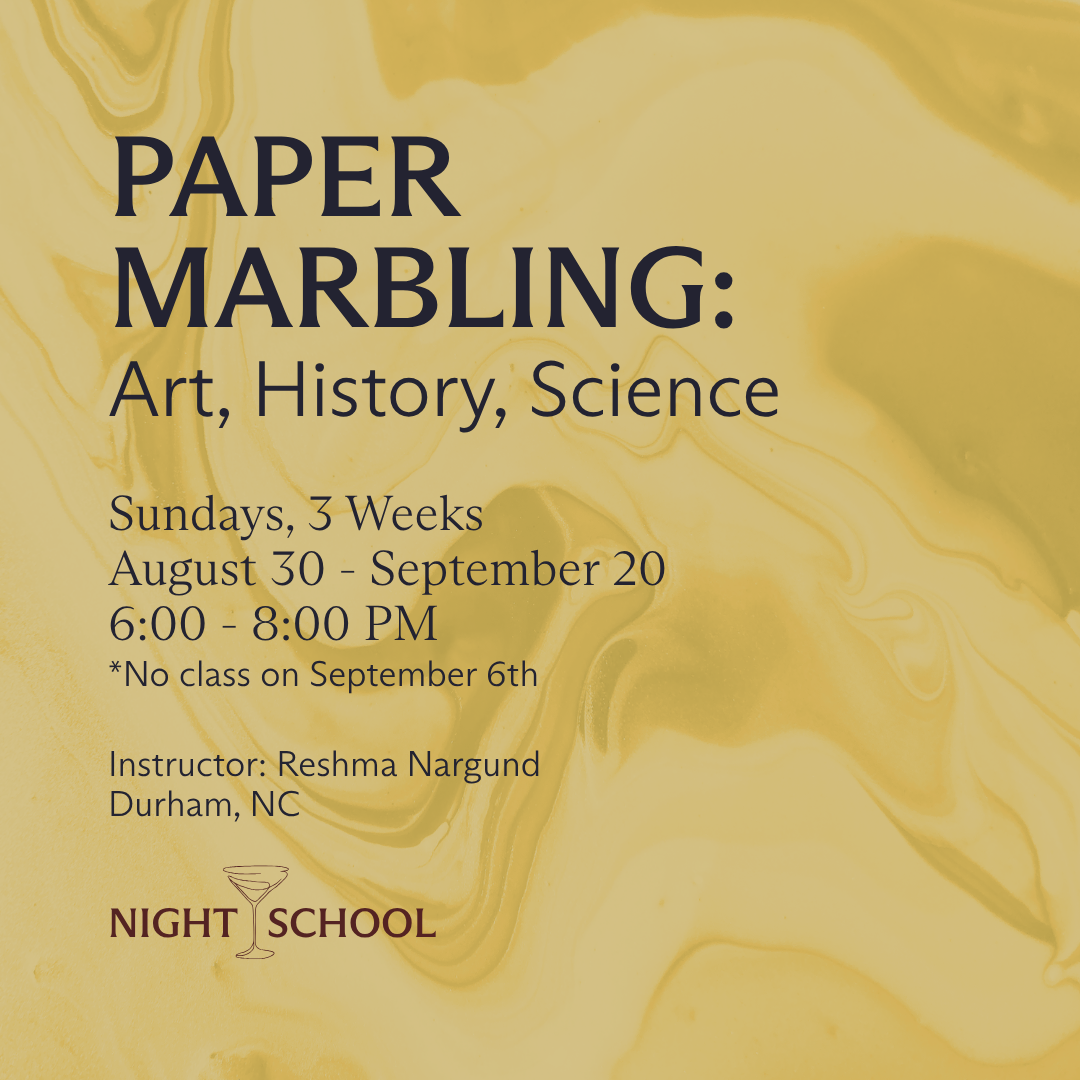 Paper Marbling: Art, History, Science [Durham, NC]
