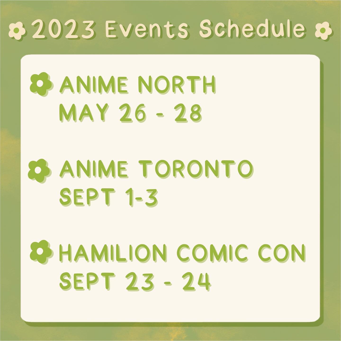 ✨This is a reminder that Anime North is one week away. Here is my event schedule, my friends and I will be attending. I also only sell my anime prints at conventions, so if you are interested, come and swing by my booth. ✍🏼There will be further upda