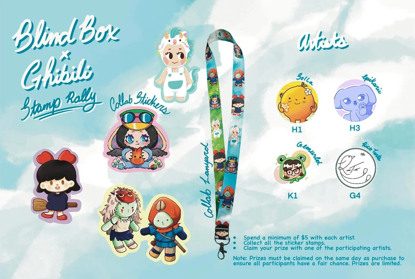 ✨Hello! I&rsquo;ll be at @ghibli_market_to this year, and I&rsquo;m hosting a Blind Box x Ghibli-themed Stamp Rally! I&rsquo;ve teamed up with three amazing artists: @gemwrld, @epikarii, and @ricotarts_. Together, we&rsquo;ve created a super cute set