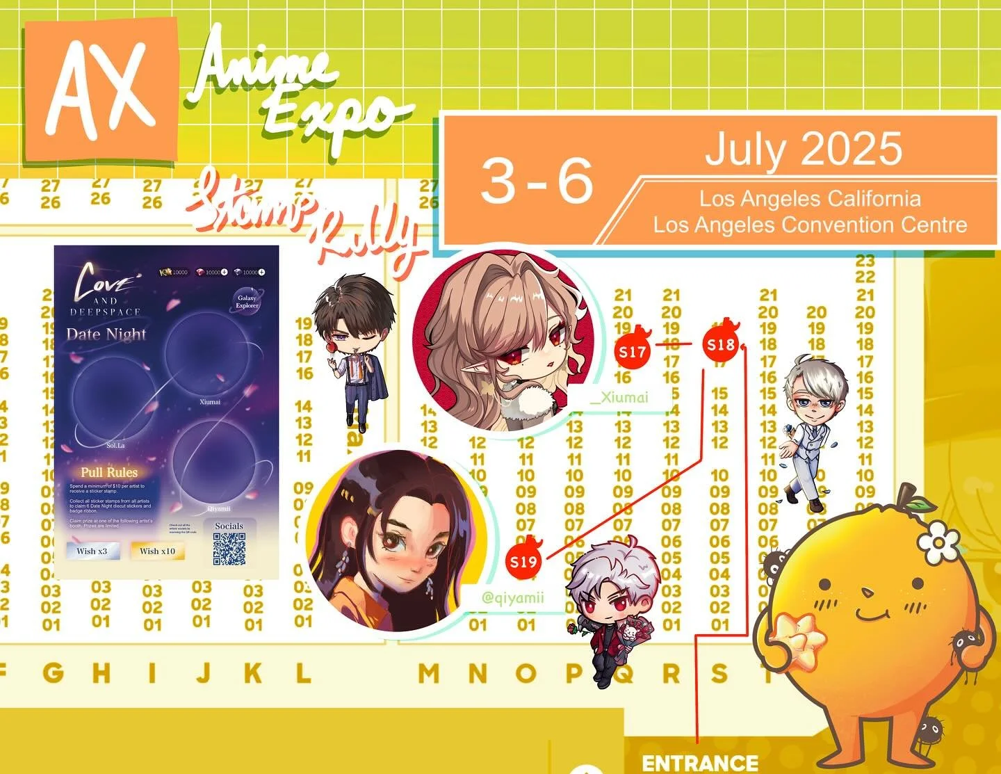 New updated catalogue and map for AX 

#ax2025 #animeexpo #lads #chiikawa #artistalley #convention #stamprally #axcatalog2025