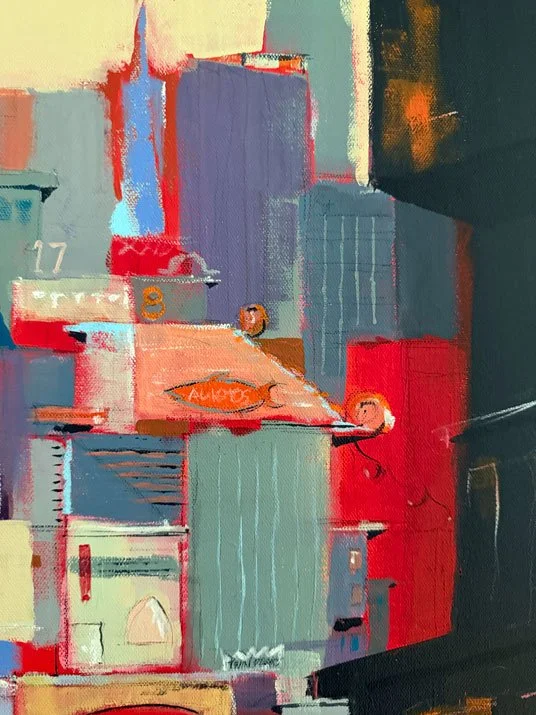 SF Story DTL  | 18"x24" Acrylic on Canvas  |  Contact For Pricing