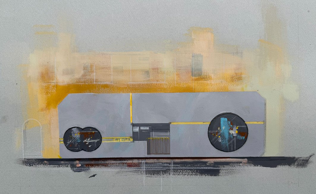 Scarpa in Bologna
  | 10"x12" Acrylic on Paper  |  Contact For Pricing