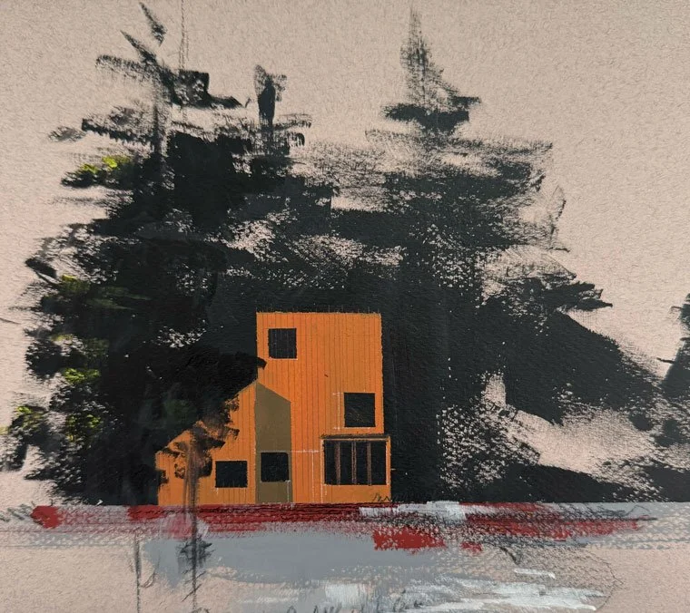  The Sea Ranch No. 2 | 8"x10" Acrylic on Paper  |  Contact For Pricing