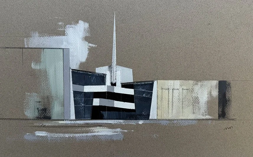 Rodeo Drive Wright
  | 10"x12" Acrylic on Paper  |  Contact For Pricing 