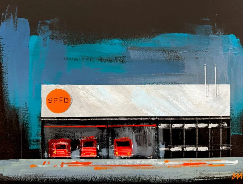 *SOLD* SFFD no 2
| 11"x14" Acrylic on Panel  |
