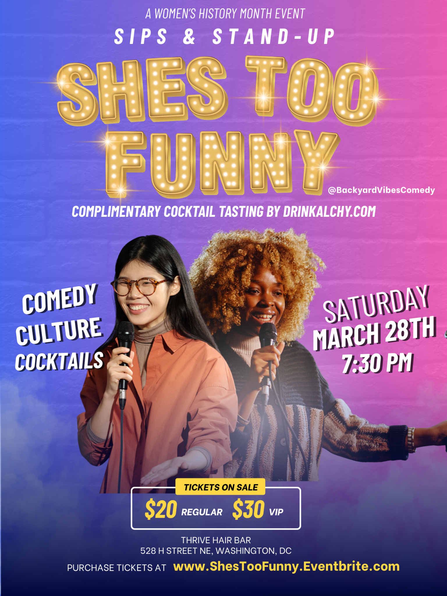 She’s Too Funny: Sips & Stand-Up