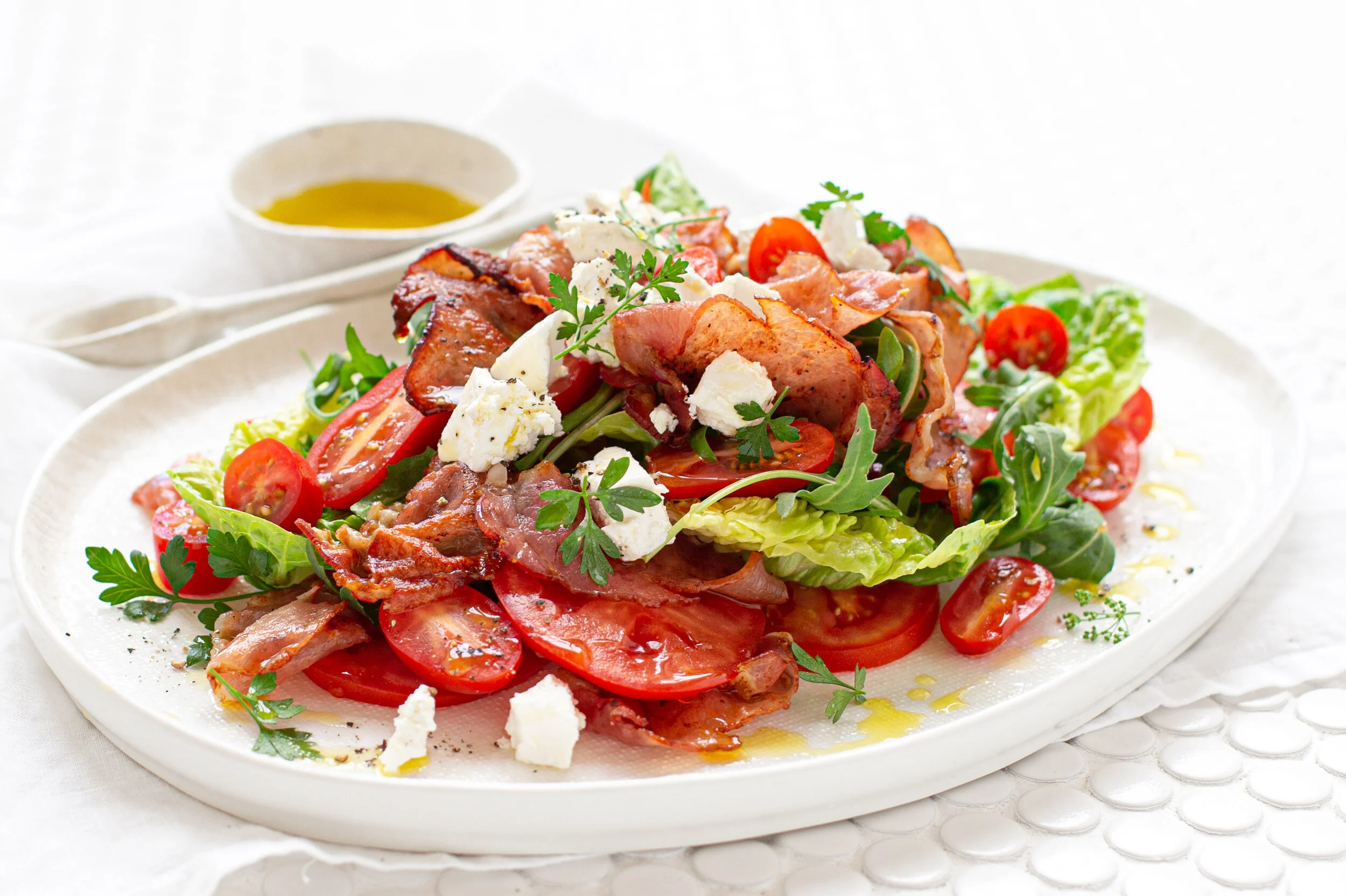 Gourmet Bacon ‘BLT’ Salad with Persian Feta