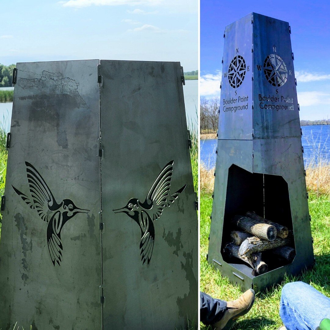Check out the cool custom Burning Tree Chiminea panels! Let us design something that's purely you!!! Follow link to order: www.etsy.com/listing/999041772/unique-outdoor-activities-were-never

#chimineagrill #firepit #hummingbird #tribalhummingbird #f