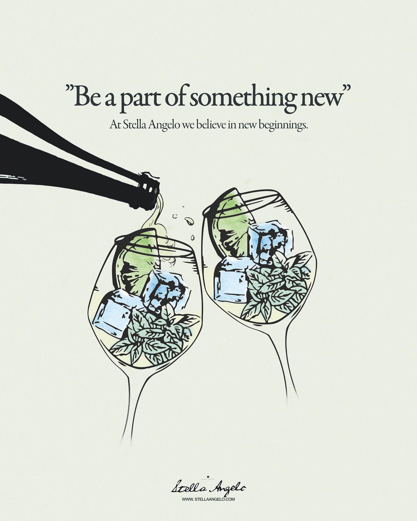 Be a part of something new. Be a part of Stella Angelo. 

We believe in new beginnings!