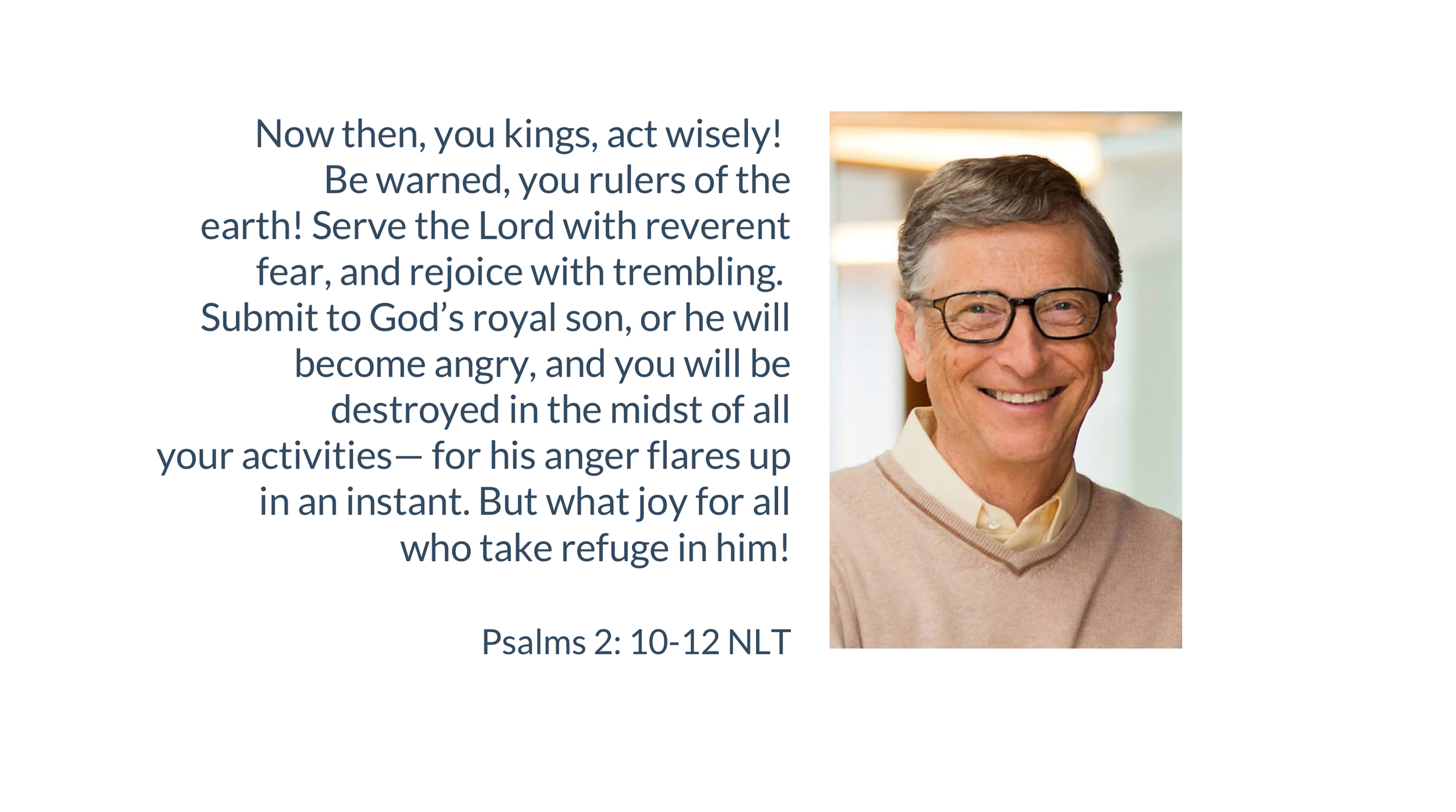 William Henry Gates, The Locusts Are Coming Into Your Life, Says The Lord