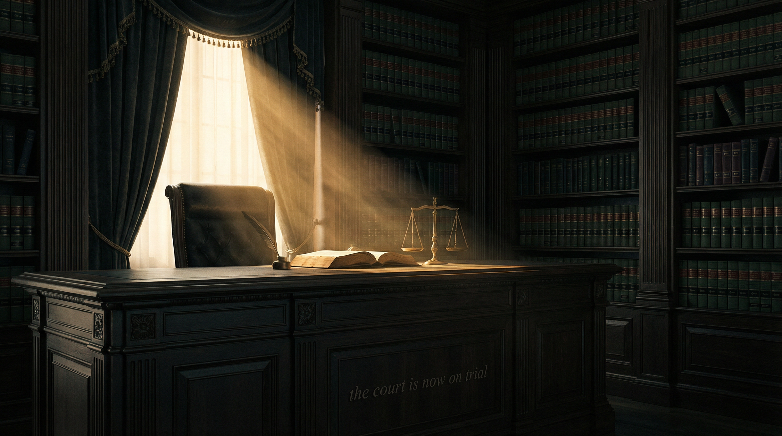 the court is now on trial.