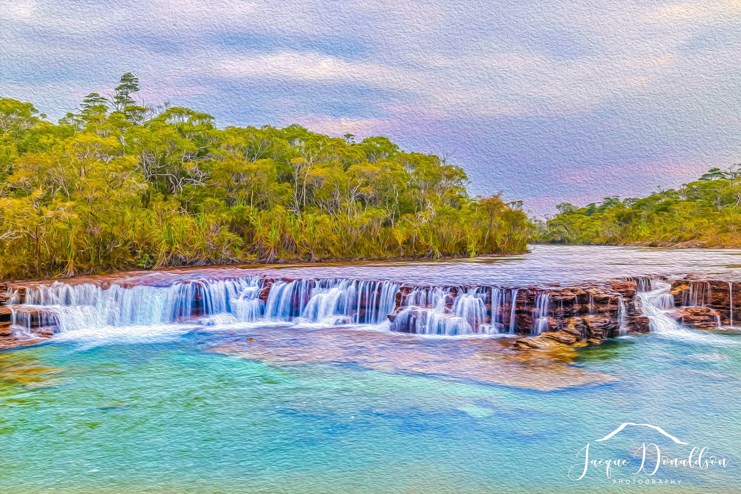 Photography painting of Elliot Creek Falls. Just for fun 😊