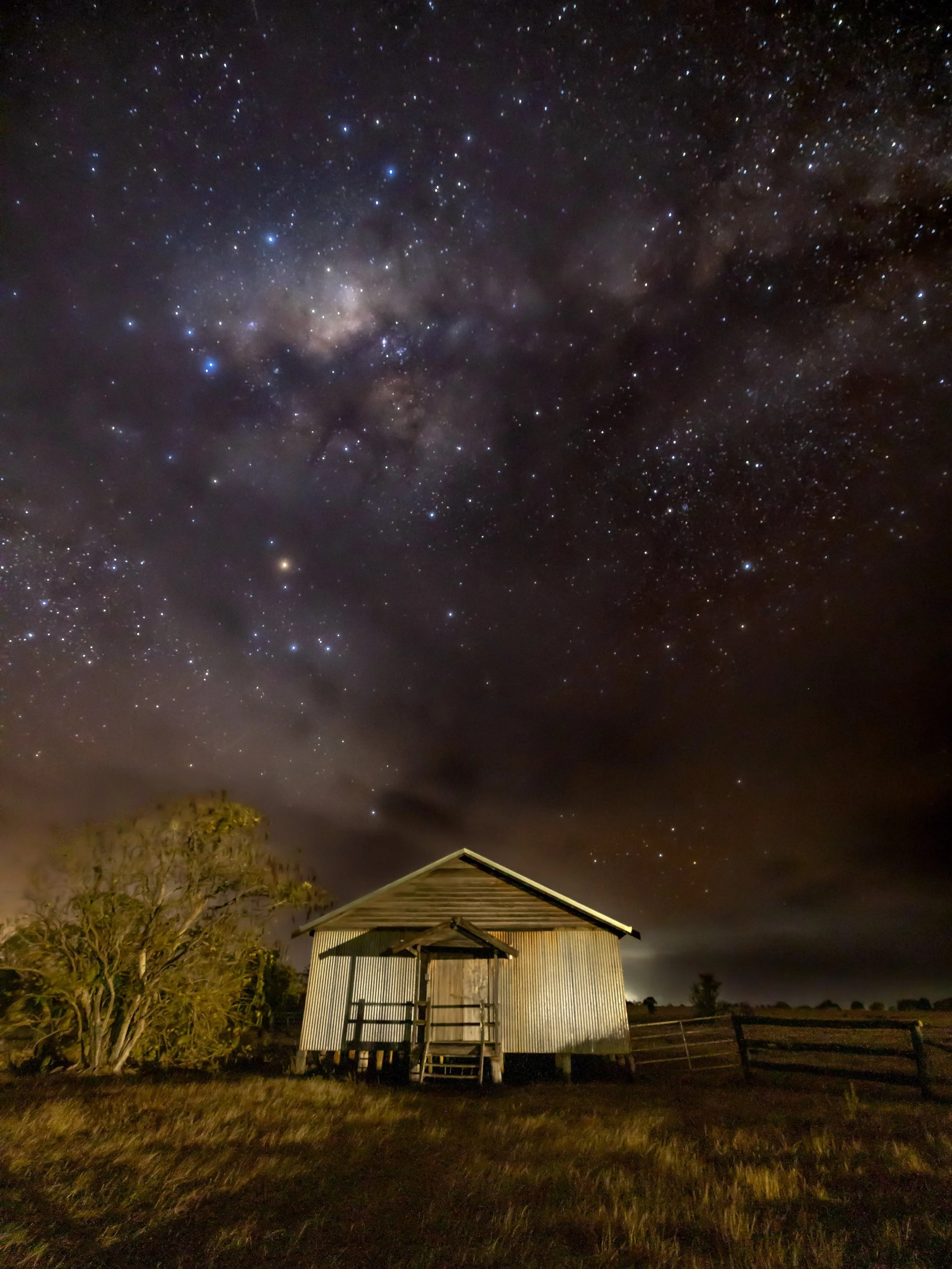 Astro course in with a split second gap from the cloud and rain.
