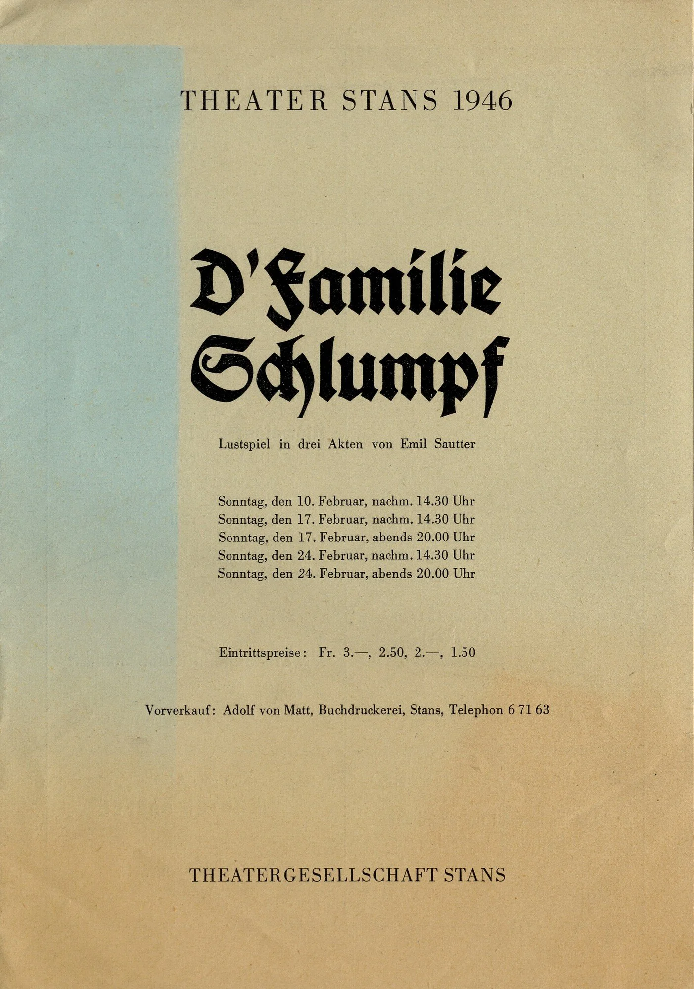 1946: D´Familie Schlumpf