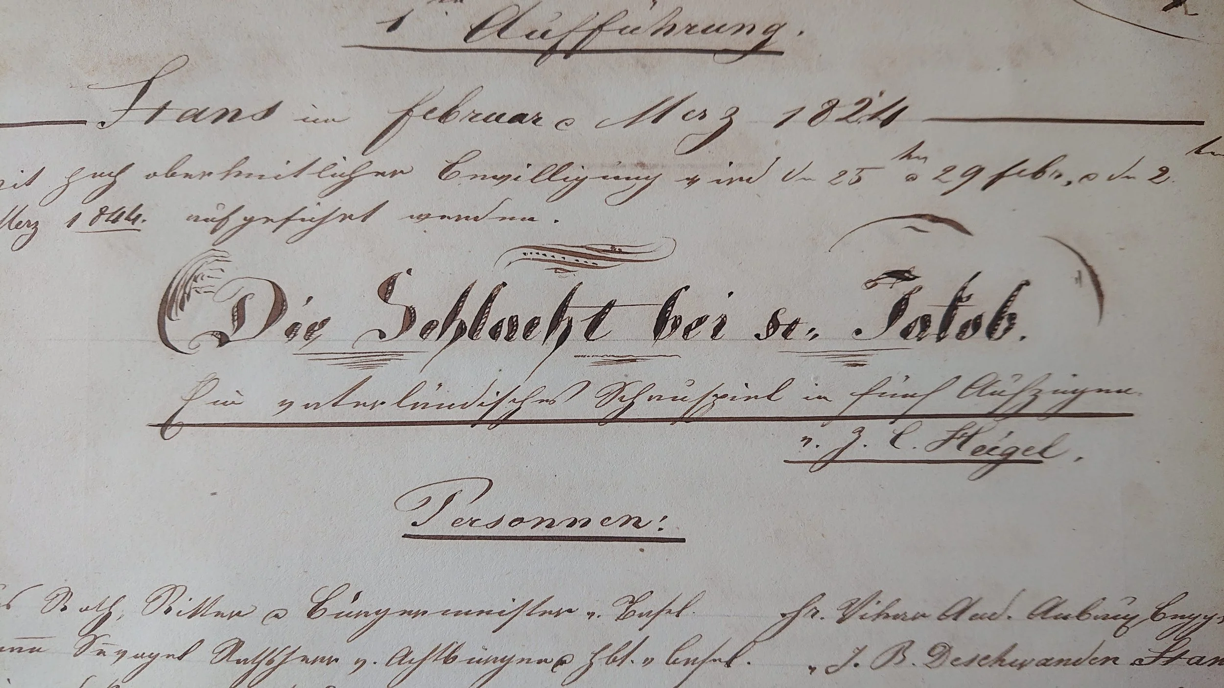 1824: Die Schlacht bei St. Jakob