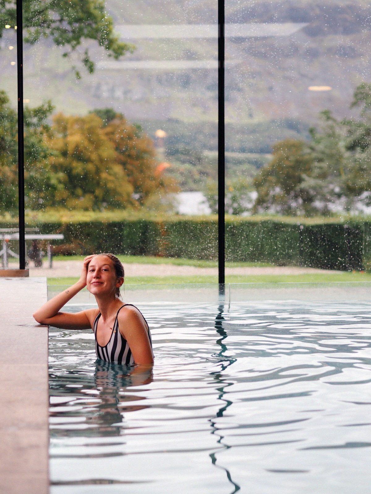 In the pool at Another Place, Ullswater