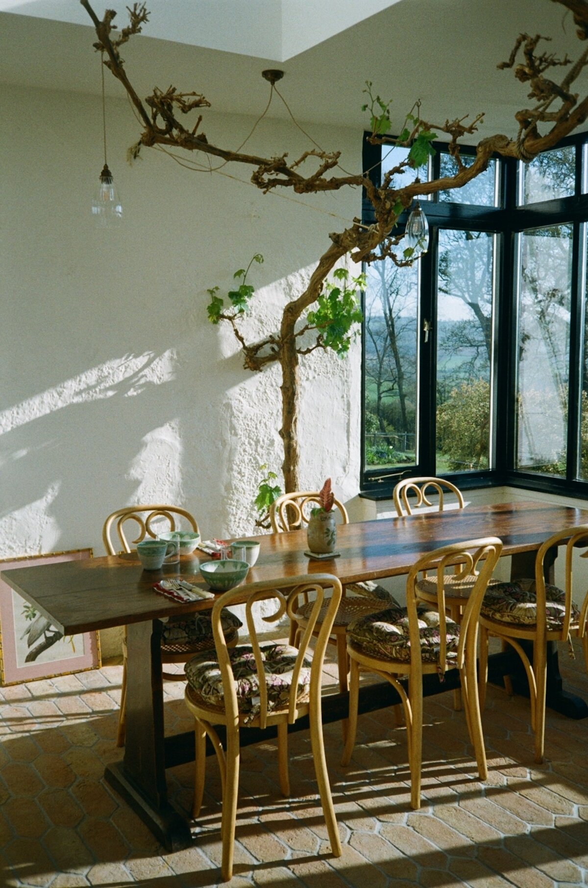 Breakfast Room at Glebe House, Devon
